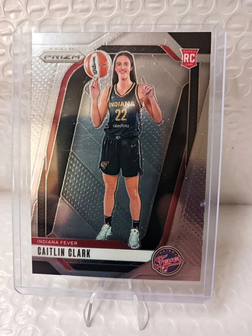 Panini Caitlin Clark 2024 Panini Silver Prizm WNBA Rookie Card No. 145